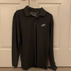 Mens long sleeve eagles polo